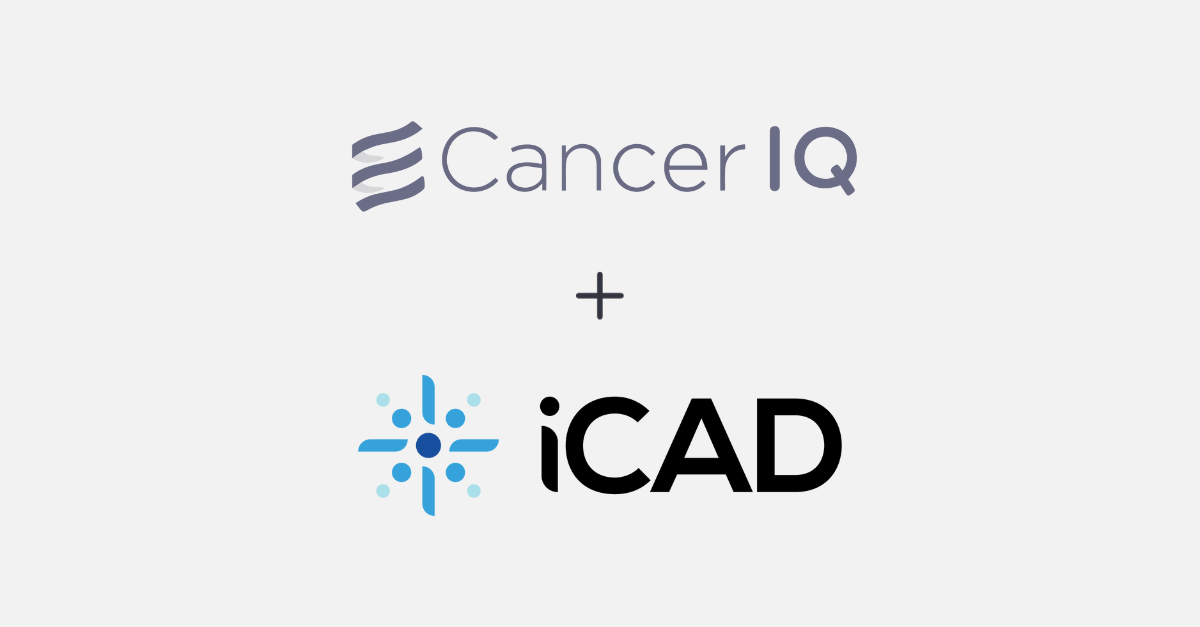 Announcing CancerIQ & iCAD